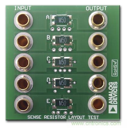 改进低值分流电阻的焊盘布局，优化高电流检测精度