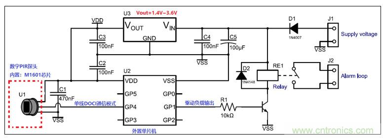 翠展微电子推出超低功耗数字式热释电传感器