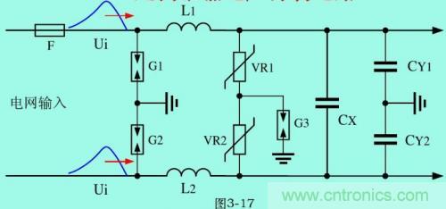 分析电子设备雷击浪涌抗扰