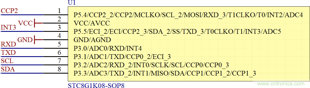 基于STC8G1K08信标信号板设计