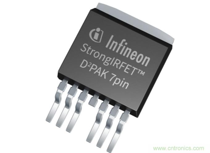 英飞凌壮大StrongIRFET 40-60 V MOSFET产品阵容，推出采用D²PAK 7pin+封装的新器件
