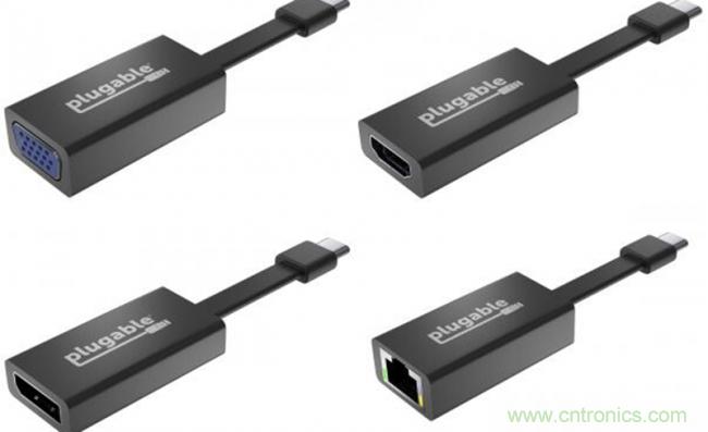Plugable推出多款USB-C适配器 支持网络和视频输出转接