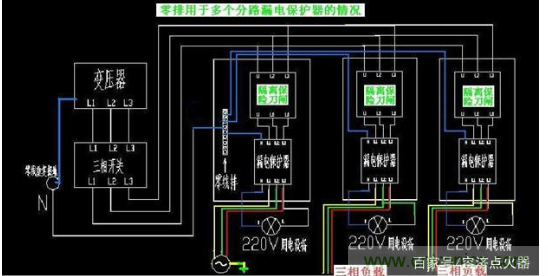 三相四线漏电保护器的接线方法