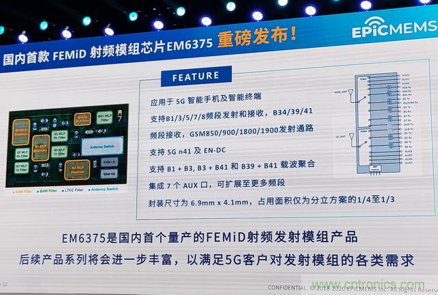 开元通信发布自研FEMiD模组芯片EM6375