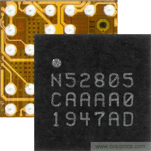 为小型两层PCB设计节省成本：儒卓力提供Nordic 蓝牙5．2 SoC