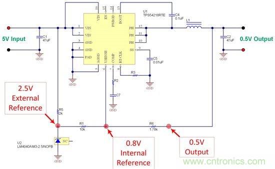如何调节低电压非隔离式电源