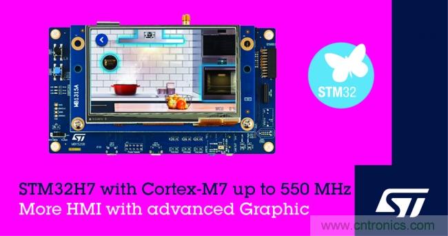 意法半导体推出新升级的更快的STM32H7微控制器
