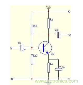 三极管偏置电路：电压负反馈偏置电路