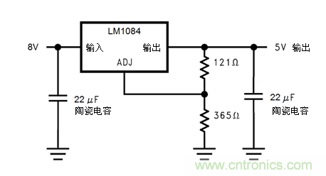 选择保障线性稳压器稳定度的ESR