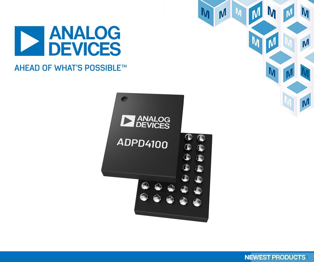 贸泽备货Analog Devices 两款多模式传感器前端ADPD4100和ADPD4101