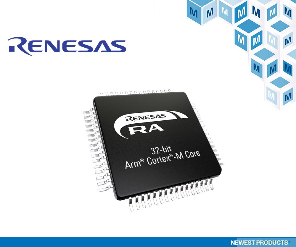 贸泽电子备货 Renesas 带触摸感应接口的 RA2L1 MCU产品群