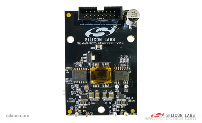 Silicon Labs推出全新的多合一隔离解决方案Si823Hx栅极驱动器板