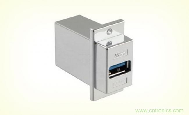 L-com诺通推出新型USB 3.0 ECF系列面板安装转接头/耦合器