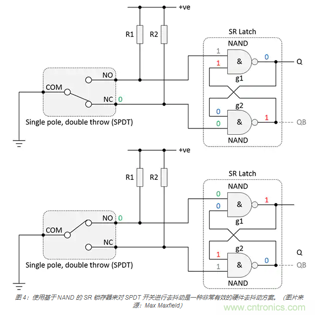 当软件去抖动不合适时,如何实现开关和继电器硬件去抖动? 当软件去抖动不合适时,如何实现开关和继电器硬件去抖动?