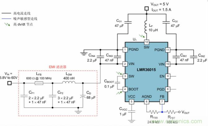 采用集成FET设计的EMI抑制技术