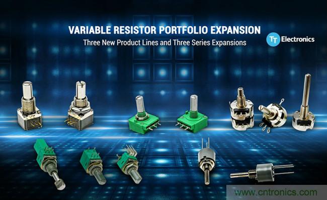 TT Electronics推出了适用于工业应用且体积更小的电位器和编码器