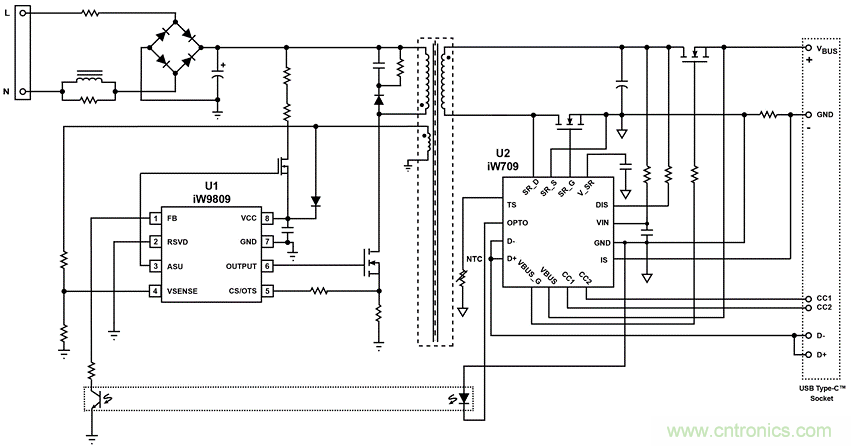 һAC/DC ZVS߹ܶUSB PD,ƶ豸ٳ