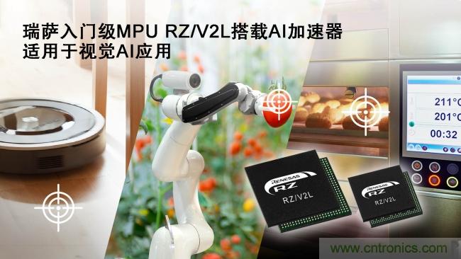 瑞萨电子推出入门级MPU RZ/V2L具备出色电源效率和高精度AI加速器