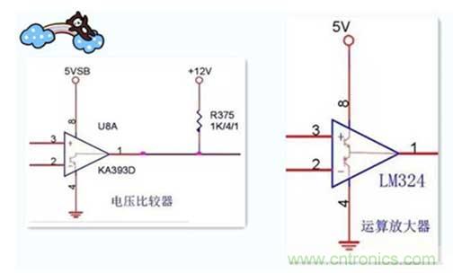 电压比较器的工作原理以及与运放的差异