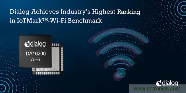 Dialog半导体公司在IoTMark™-Wi-Fi基准测试中达到行业最高排名