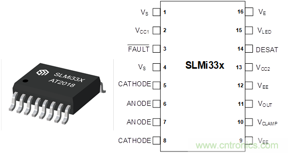 数明发布单通道兼容光耦带保护功能的IGBT/SiC隔离驱动器SLMi33x