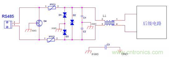 RS485ӿ6KV׵·ƼPCB