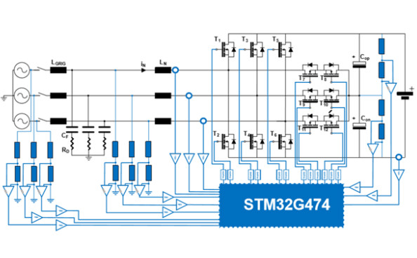 大联大友尚推出基于ST产品的15KW三相双向充电桩电源方案
