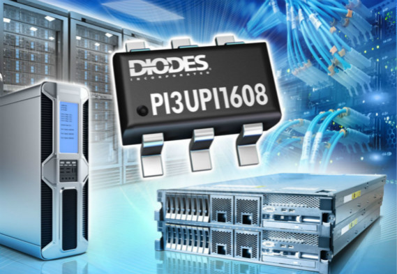 Diodes推出具备内部耦合电容器的 8 通道 ReDriver