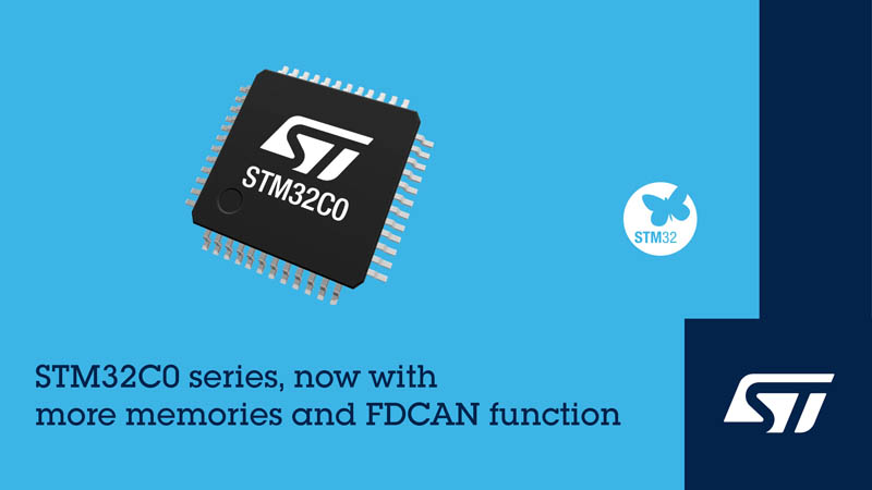 意法半导体新推出的STM32C0 MCU降低嵌入式开发门槛