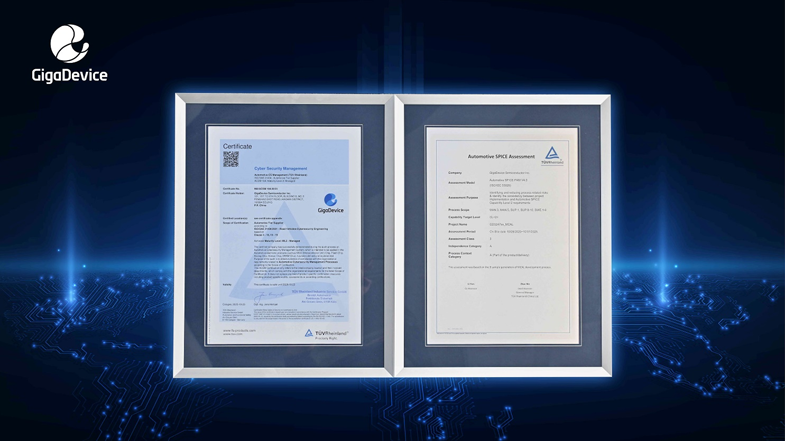 权威认证+生态合作,兆易创新车规芯片获ISO 21434与ASPICE CL2国际认可 权威认证+生态合作,兆易创新车规芯片获ISO 21434与ASPICE CL2国际认可