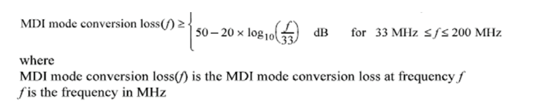 汽车以太网一致性之 MDI 模式转换损耗测试