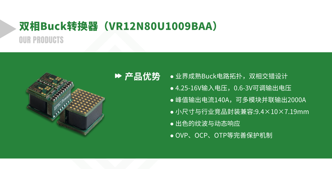 能利芯科技推出全新12V转1V高密度电源模块——VR12N80U1009BAA