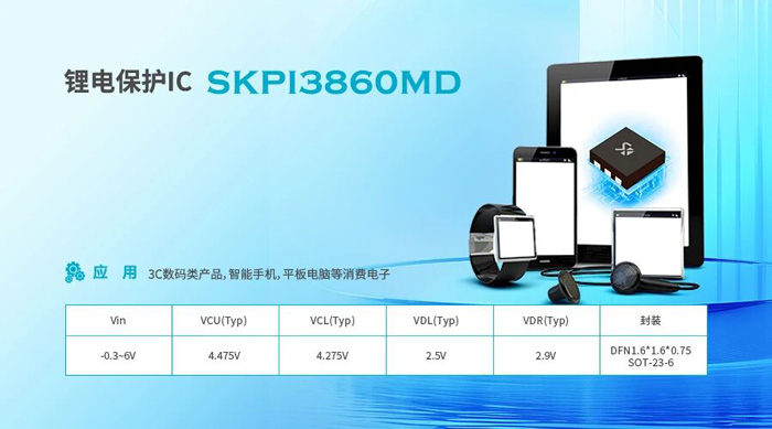 3μA超低静态电流！时科SKPI3860MD兼容智能穿戴/储能全场景