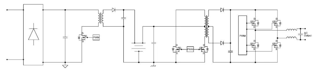 高压MOS/低压MOS在单相离线式不间断电源上的应用