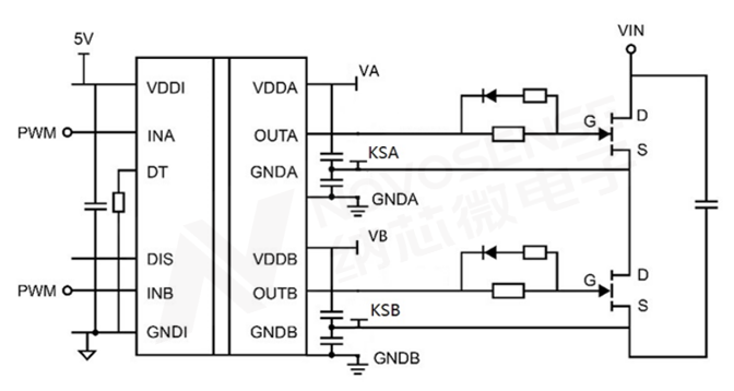 200V/ns抗扰！纳芯微推出E-mode GaN专用高压半桥驱动IC