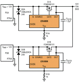 二极管控制器适用于汽车和电信电源解决方案