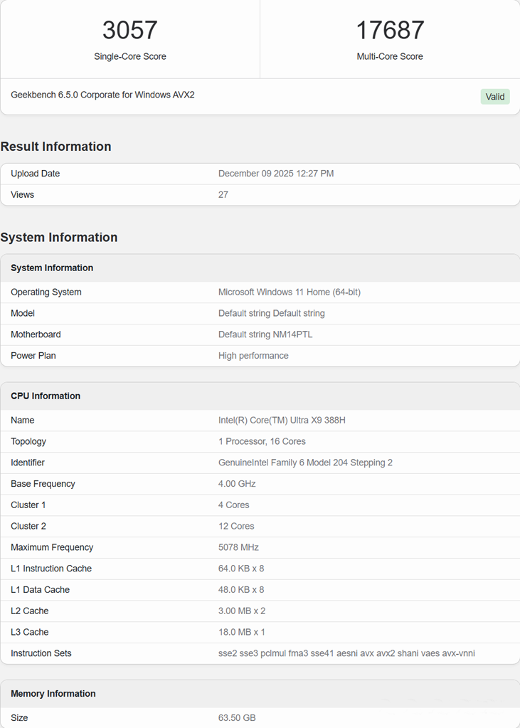 英特尔亮出“王牌”回击：Panther Lake跑分曝光，硬撼AMD旗舰