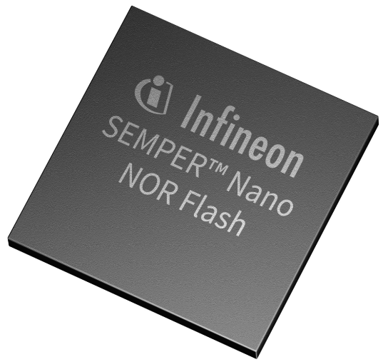 英飞凌推出 256 Mbit SEMPER™ Nano NOR Flash 闪存产品 ●