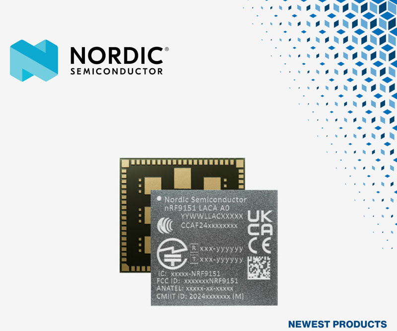 贸泽开售用于可靠紧凑型IoT应用的Nordic Semiconductor nRF9151低功耗SiP