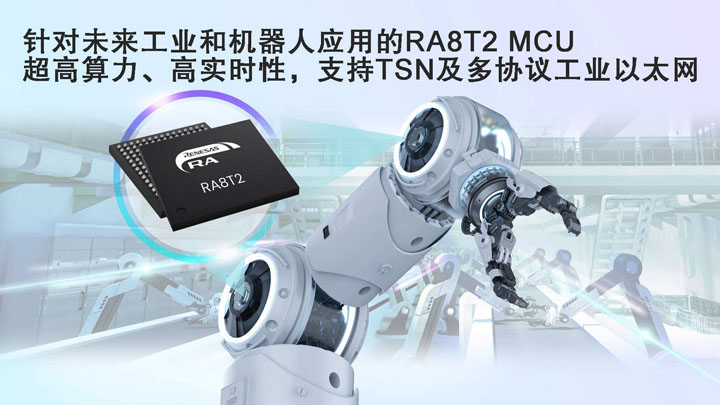 双核驱动精密控制：瑞萨RA8T2 MCU为机器人与自动化赋能