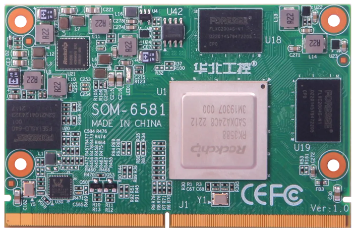8K视觉+6TOPS AI：华北工控SOM-6581携RK3588引爆边缘AIoT应用