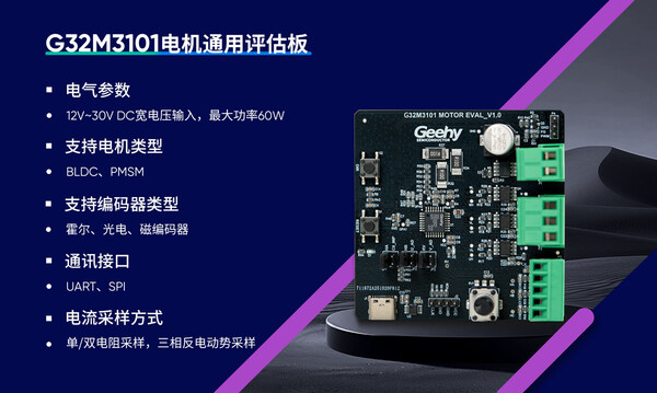 MCU+驱动+电源合一，极海G32M3101一颗芯片搞定电机控制，系统成本骤降