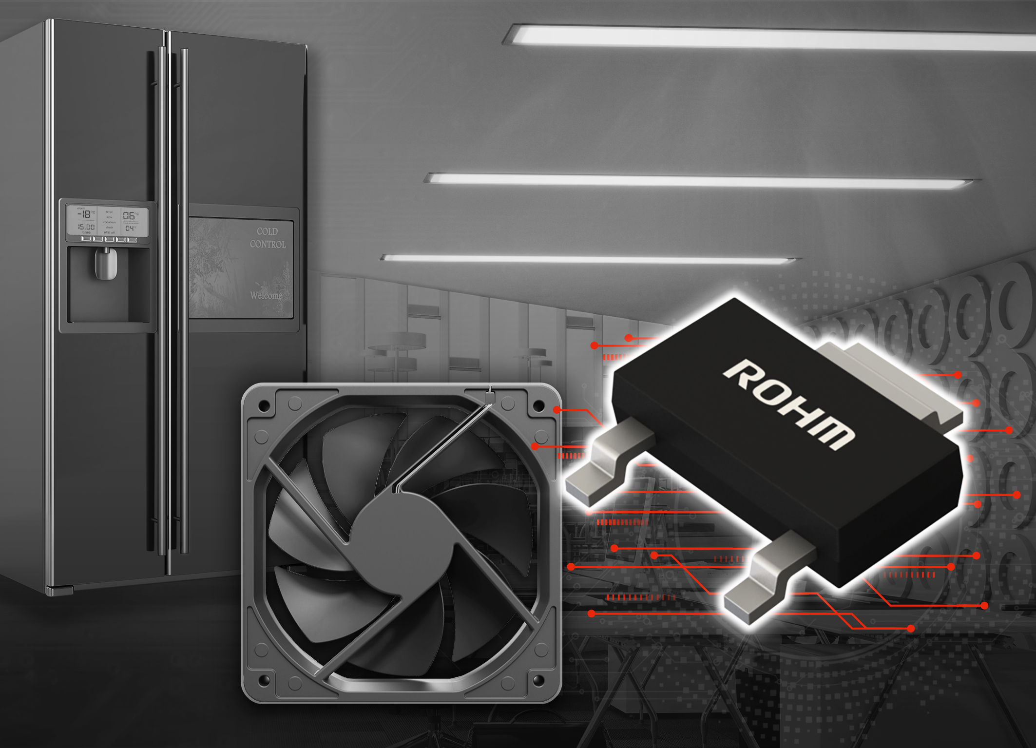 ROHM开发出采用SOT-223-3小型封装的600V耐压Super Junction MOSFET