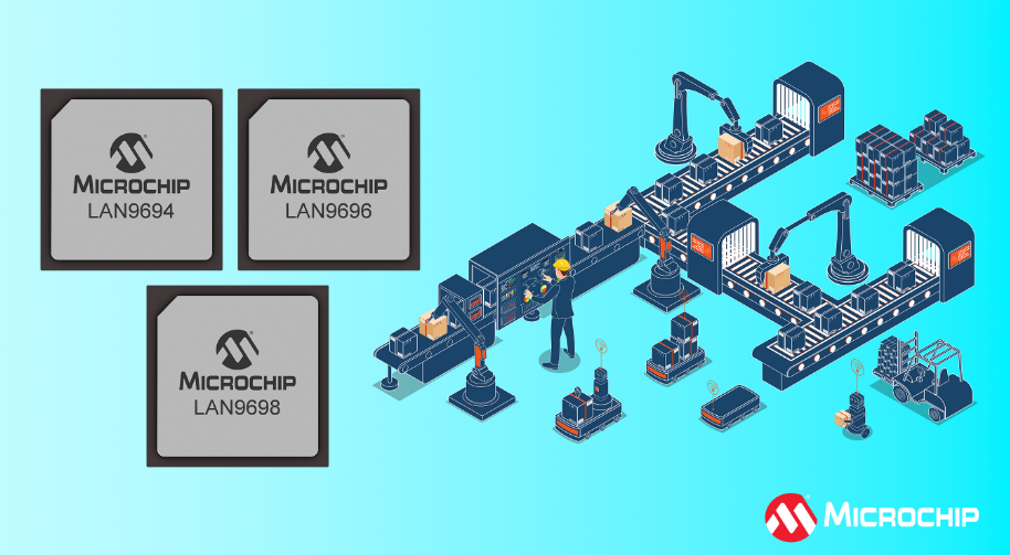 Microchip推出下一代以太网交换机系列LAN969x