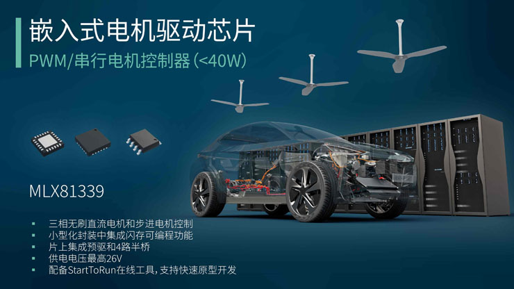加速产品上市：Melexis新型电机驱动芯片大幅降低软件依赖，配置效率提升
