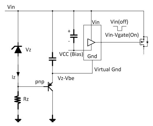 如何用VIN max小于系统输入电压的简易降压控制器