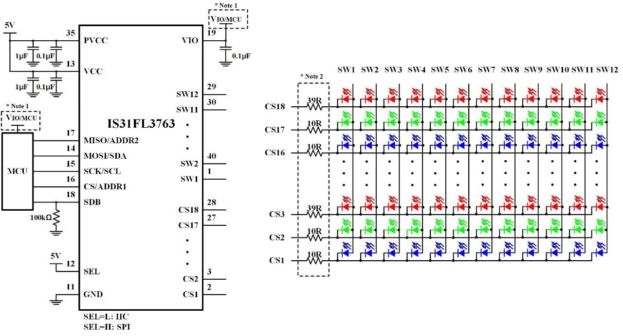 络明芯发布新一代超低功耗矩阵LED驱动芯片IS31FL376x系列