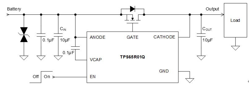 思瑞浦推出汽车级理想二极管ORing控制器TPS65R01Q
