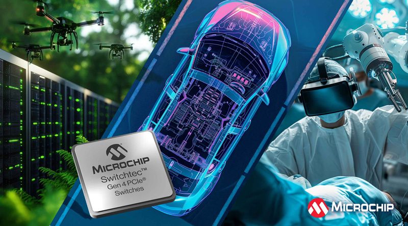 Microchip推出推出全新Switchtec PCIe  4.0 16通道交换机系列产品