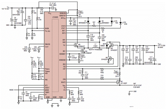 55V 高效降压－升压电源管理器和多化学电池充电器